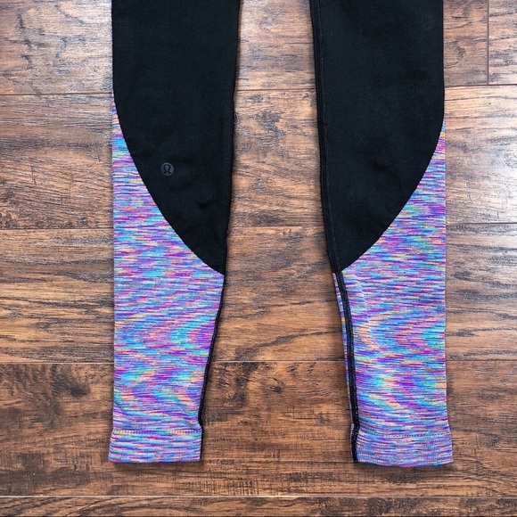 Lululemon • 2021 Love Revealed Tight 7/8 black rainbow space dye leggings - Picture 8 of 10